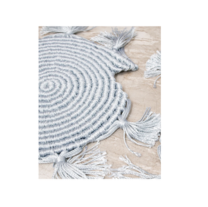Mantel individual de macramé para decoración de mesa de comedor, alfombrilla trenzada redonda, almohadilla antideslizante de aislamiento caliente resistente al calor - Product Image 3