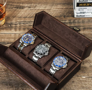 Handmade Creations Personalized Luxury Leather <b>Watch</b> Display Box, 1/2/3 <b>Watch</b> Organizer <b>Watch</b> Box for Men <b>Watch</b> Box - Product Image 1