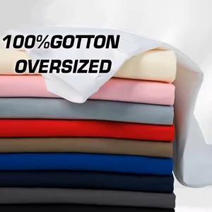 เสื้อสตรีทแวร์ทรงโอเวอร์ไซส์ ตัดเย็บตามสั่ง เป็นมิตรกับสิ่งแวดล้อม ผ้าแคนวาสเนื้อหนา แห้งเร็ว 220 GSM ทรงไหล่ตก ตัดสั้น  ผสมโพลีเอสเตอร์/คอตตอน - Product Image 2