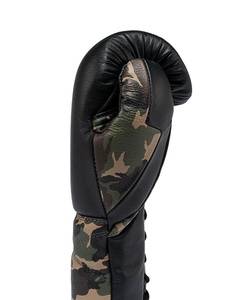 Nuevo Modelo de Guantes de Boxeo con Cordones y Estampado de Camuflaje, Guantes de Boxeo Profesionales de Piel para Entrenamiento y Sparring CP-BG-61 - Product Image 3