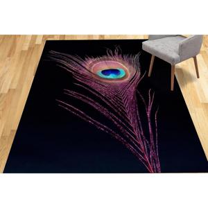 Alfombra de Plumas de Pavo Real, Alfombra de Pavo Real, Alfombras de Plumas, Alfombras de Animales, Alfombra Estampada, Alfombra de Terciopelo - Product Image 4