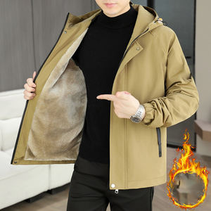 Chaqueta de Forro Polar para Hombre, Estilo Holgado con Capucha, Diseño de Logotipo Personalizado OEM, Estilo Grueso de Lana de Cordero - Product Image 6