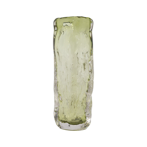 Vase en faux verre floral à deux tons pour la décoration de la maison, le style de table et l'affichage élégant de fleurs - Product Image 1