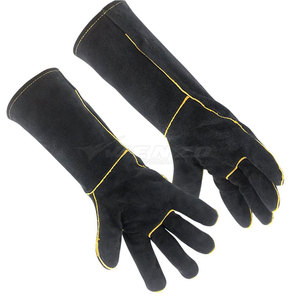 Gants de soudage en cuir de haute qualité, best-sellers, design personnalisé, en cuir de vache, doublés de polaire, pouce complet, respirants - Product Image 3
