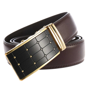 High Quality Genuine Leather Men's Belt with Alloy Buckle Custom Logo Customizable Color & Design-Luxury Fashion Casual Style - Product Image 4