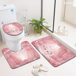 Custom Printed Bath <b>Mat</b> <b>Bathroom</b> Rug <b>Set</b> for <b>Bathroom</b> Non-Slip Shower Curtain Bath <b>Mat</b> - Product Image 1