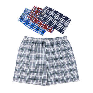 Nouveau design de boxer à carreaux classiques pour hommes Boxer personnalisé grande taille aux couleurs unies ShortsDDP shipping - Product Image 2