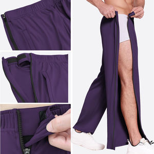 กางเกงสเวตเตอร์สำหรับผู้ชายกางเกงผ้าถักสำหรับฤดูหนาวของผู้ชายกางเกงลายทางทรงตรงโค้งกางเกงขาบานสำหรับผู้ชาย - Product Image 3