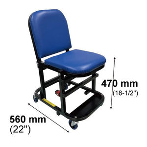 Herramientas ITA, Proveedor de Taiwán, Asiento Rodante 2 en 1 de 218 mm (8.6\") / Taburete Rodante de 483 mm (19\") con Almohadilla Azul, Asiento Cómodo, Capacidad de 150 kg - Product Image 4