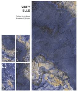 Carreaux de porcelaine émaillés à surface brillante VIDEY BLUE - Product Image 3