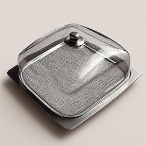 Cúpula decorativa para pasteles con base de madera rústica y parte superior de vidrio transparente Trabajo artesanal que ofrece acento decorativo - Product Image 4