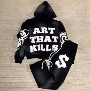 Conception OEM Custom Made Active Wear Vente en gros vierge de haute qualité Le moins cher Survêtement de sport décontracté avec votre logo - Product Image 4