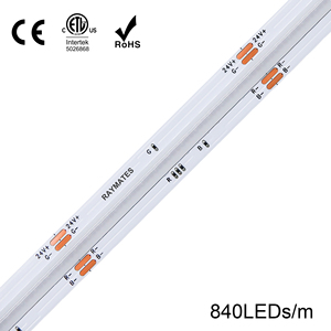RAYMATES RGBW 840LEDs Helderheid COB <span class=keywords><strong>LED</strong></span> <span class=keywords><strong>Strip</strong></span> IP20 <span class=keywords><strong>LED</strong></span> Flex COB <span class=keywords><strong>Strip</strong></span> DC24V 16W 12mm Hoge Dichtheid COB Lichtstrips voor Bar Park - Product Image 3