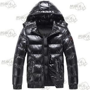 แจ็กเก็ตขนเป็ดมีฮู้ดตัวยาวแวววาวกันน้ำระบายอากาศน้ำหนักเบาและอบอุ่นชุดใส่กลางแจ้งสำหรับฤดูหนาว - Product Image 4