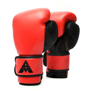 ถุงมือชกมวยหนังแท้ ขนาด 8 ออนซ์ 12 ออนซ์ ทนทาน น้ำหนักเบา ระบายอากาศได้ดี กันน้ำ สายรัดข้อมือปรับได้ รับทำโลโก้ ศิลปะการต่อสู้ - Product Image 1