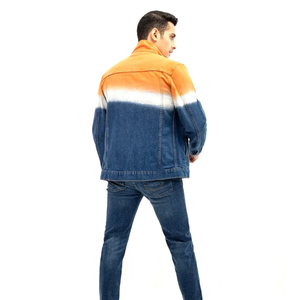 Nouvelle arrivée tendance Vestes pour hommes avec trois couleurs maillées Vestes d'hiver chaudes en denim pour hommes - Product Image 4