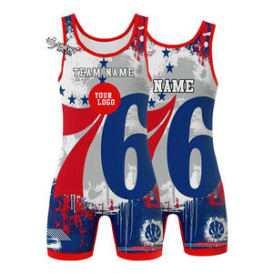 All Sizes Sublimation <b>Wrestling</b> <b>Singlets</b> Tights-100% Premium Customized Color Quick Dry Breathable Comfortable - Product Image 4