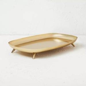 Super High Quality Gold Plated Metal Tray Excellent Decorative <b>Mirror</b> Serving Dish for Hotel Home Made Acrylic <b>Bamboo</b> Marble - Product Image 1