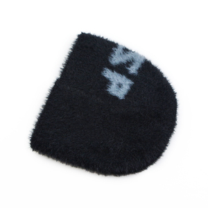 OEM หมวกถักขนสัตว์เทียมสำหรับฤดูหนาวหมวกแก๊ปผ้าขนแกะสีชมพูหมวกบีนนี่พิมพ์โลโก้ผ้าแจ็คการ์ดสำหรับธุรกิจชายหาด - Product Image 4