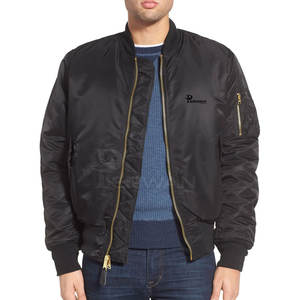 Chaqueta de bombardero para hombre hecha en Pakistán tela de lona cuello alto ropa casual precio bajo en stock para la venta - Product Image 1