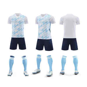 Ensemble d'uniformes d'entraînement de football imprimés personnalisables Tissu respirant à séchage rapide avec impression de numéro Vêtement teint - Product Image 1