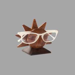 Support à lunettes en bois en forme de soleil pour l'affichage des lunettes - Product Image 1