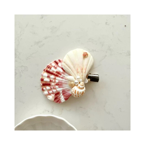 กิ๊บติดผมรูปเปลือกหอยทำด้วยมือกิ๊บหนีบผมเปลือกหอยธรรมชาติเครื่องประดับผมสไตล์ชายหาดสำหรับเด็กผู้หญิงผู้หญิงนางเงือกดูมีชีวิตชีวา - Product Image 3