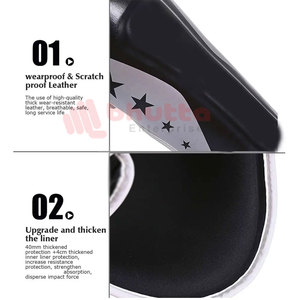 แผ่นหน้าแข้งสำหรับฝึกมวยและมวยขนาดบวกพร้อมโลโก้แผ่นเงางามสำหรับ2025แผ่นป้องกันที่มีคุณภาพไซส์ใหญ่พิเศษ - Product Image 4