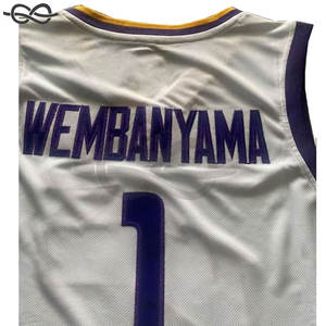 Camisetas de baloncesto para hombre al por mayor, camisetas de equipo de la mejor calidad para Laker, camiseta de baloncesto nueva temporada personalizable - Product Image 5