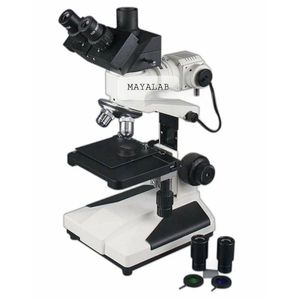 Microscopio Metalúrgico Trinocular con Fuente de Luz LED, Aumento de 400x para Uso en Laboratorio - Product Image 3