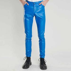 Pantalon en cuir pour homme, léger, respirant, design unique, taille haute, coupe droite, couleurs attrayantes, prix d'usine en ligne - Product Image 1