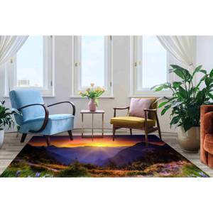 Mountain View Printed <b>Rug</b> - Modern Home Decor Spring Farmhouse,<b>Chenille</b> <b>Rug</b> - Product Image 2