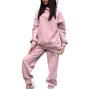 Survêtement pour femmes fabriqué au Pakistan, hiver, à capuche, décontracté, uni, 100% coton, respirant, léger - Product Image 1
