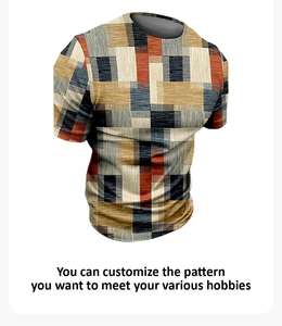 2026 Wholesale Multi Color <b>Patchwork</b> Factory Men's T <b>Shirt</b> Custom Logo Two Colors Men Tee <b>Shirts</b> Man T-<b>shirt</b> Spring Clothing - Product Image 5