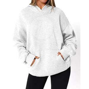 Hoodies surdimensionnés pour femmes de haute qualité, couleur personnalisée, logo personnalisé, en vente en ligne - Product Image 3
