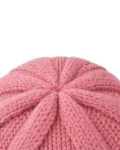 Bonnet d'hiver personnalisé en tricot rose, tricot torsadé, bord côtelé, chaud, doux, mélange de laine acrylique, unisexe, bonnet décontracté, vente en gros - Product Image 4