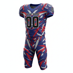 Conjunto de Uniforme de Fútbol Americano Sublimado Personalizado, Camiseta y Pantalones - Product Image 1