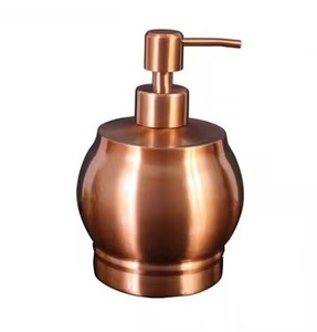 Venta caliente Dispensador de jabón de lavado de manos de metal dorado de calidad superior para el hogar y el baño del hotel Limpieza de manos y uso de higiene - Product Image 6