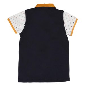 Boys Polo <b>Half</b> <b>Sleeve</b> <b>T</b>-<b>Shirt</b> - Navy Blue - Product Image 2