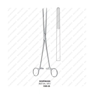 Fournisseur en gros de pinces en acier chirurgical éponge BOZEMANN de qualité supérieure tête ronde de 6.5 pouces de long 13mm à des fins médicales - Product Image 1