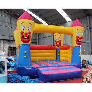 สนามเด็กเล่นเป่าลมธีมตัวตลกพร้อมสไลเดอร์ วัสดุ PVC บ้านลมเด็กขนาดใหญ่สำหรับจัดงานปาร์ตี้ให้เช่า - Product Image 3