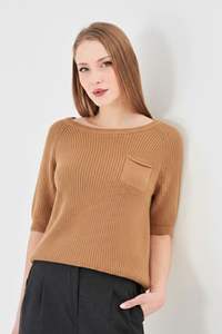 Suéter de Punto para Mujer, 100% Algodón Orgánico, Holgado, Transpirable, Suave y Cálido - Product Image 3