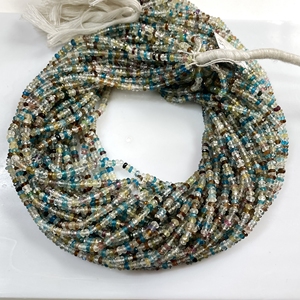 ลูกปัดอัญมณีแบบเหลี่ยมเพชรพลอยผสมจากธรรมชาติสำหรับทำเครื่องประดับขายส่ง - Product Image 2