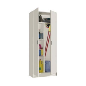 Armadio a 2 Ante con 3 Ripiani Multiuso 73x37xh180 Cm - Product Image 1
