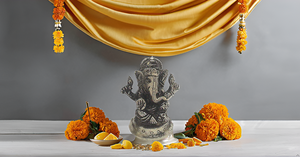 Antique Finished <b>Small</b> Brass Ganesha Statue Ganpati God Idols for Prayer Room | Living Room | Gifting - Product Image 6