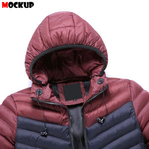 Chaqueta acolchada cálida de invierno para hombre con cuello levantado y capucha High Street Style en varios colores - Product Image 6