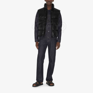 Chaleco acolchado de nailon ligero de alta calidad para hombre, ropa exterior transpirable hecha a medida para invierno, recién llegado, MOQ bajo - Product Image 2