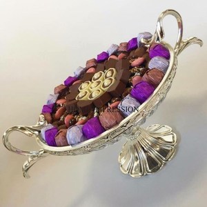 Marco de metal resistente chapado en oro de alta calidad con placa pulida brillante de color plateado para suministros de servicio de chocolates y dulces - Product Image 6