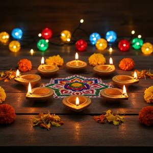 Diya de Madera Ecológica Hecha a Mano, Deepak de 3 Pulgadas, Sin Químicos, Diseños Naturales Orgánicos, Paquete de 12 Piezas para Pooja, Diwali, Religioso - Product Image 4