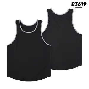 Vente de qualité supérieure hommes débardeur coupe ample hommes débardeur Gym Fitness porter hommes débardeur - Product Image 3